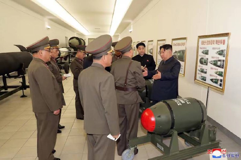朝鲜劳动党总书记金正恩3月27日指导了核武器实用化工作